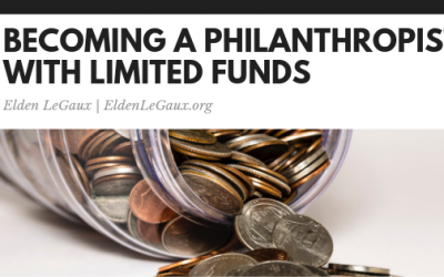 Becoming a Philanthropist with Limited Funds